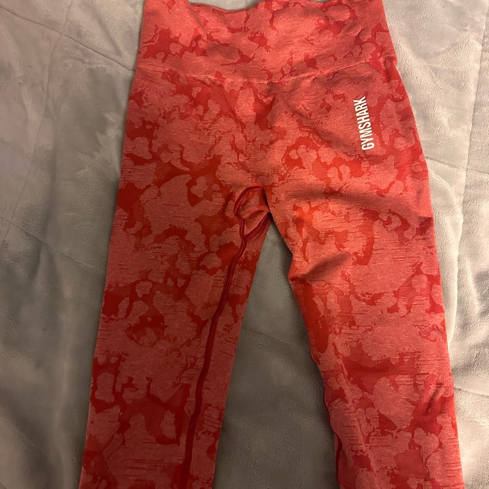 Red camo vital seamless Gymshark leggings